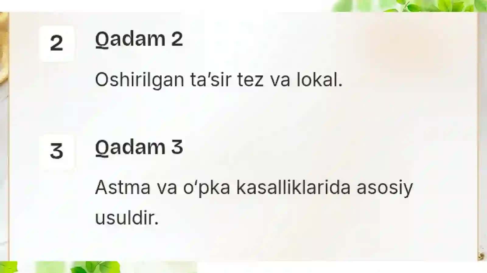 Dori moddalarini yuborish usullari 3