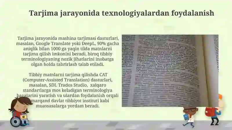 Tibbiyotga oid ilmiy matnlar tarjimasi 3