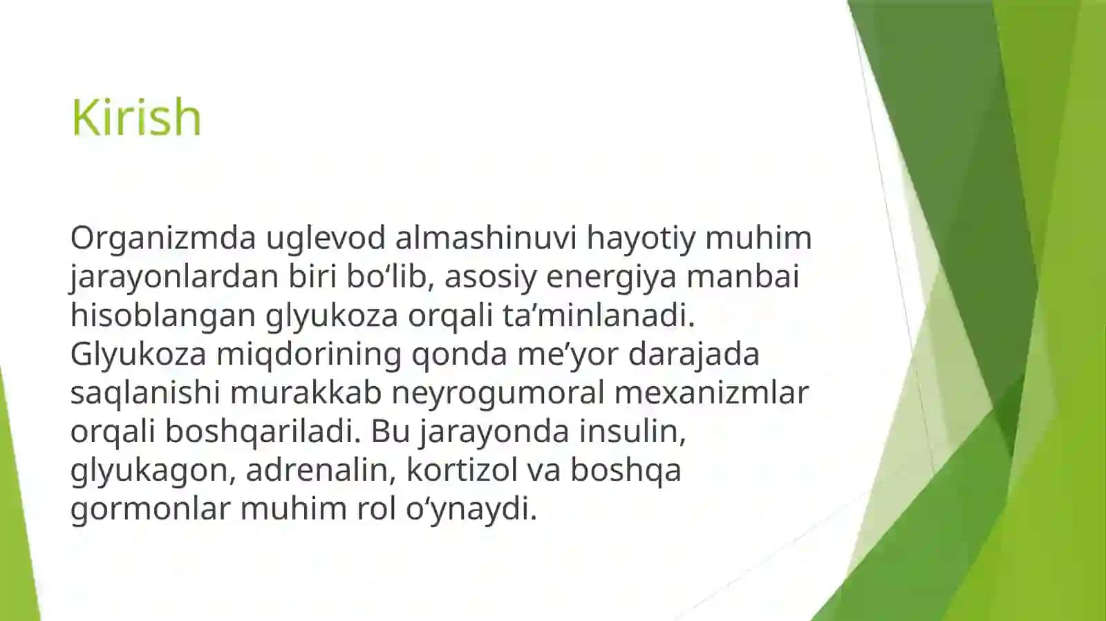 GIPO VA GIPERGLIKEMIYALAR: SABABLARI, TURLARI VA PATOGENEZI 3