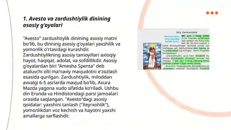 Avesto va Zardushtiylik Dinining Asosiy G'oyalari 3