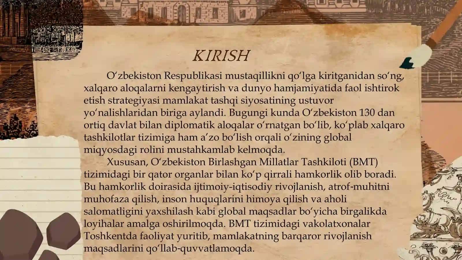 Oʻzbekistonning xalqarotashkilotlar bilan hamkorligi 3