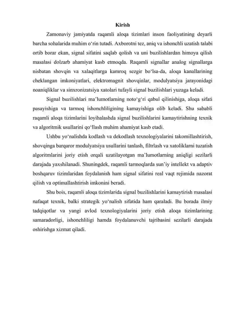 Raqamli aloqa tizimlarida signal buzilishlarini kamaytirish usullari 3