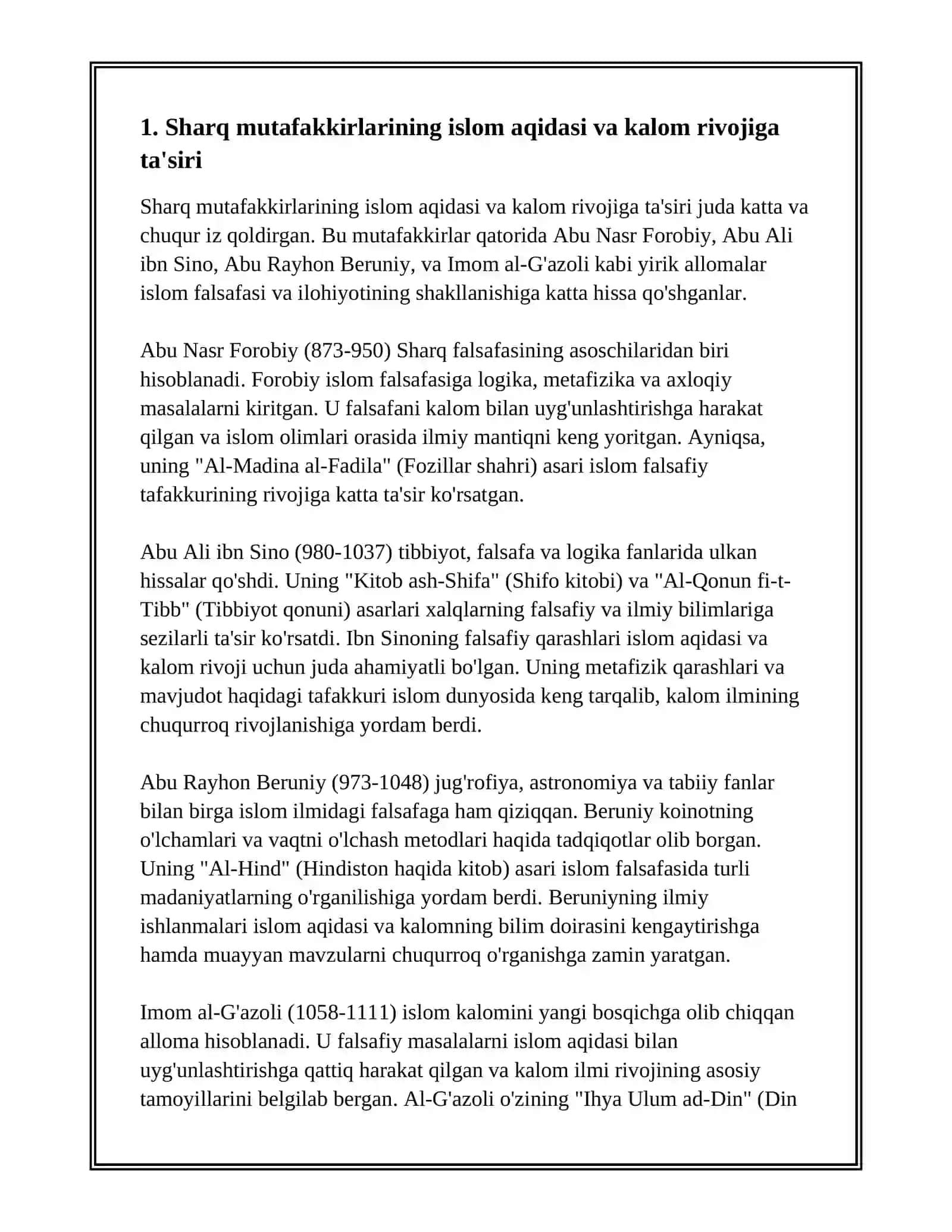 SHARQ MUTAFAKKIRLARINING ISLOM DINI KAMOLATIGA TASIRI 3