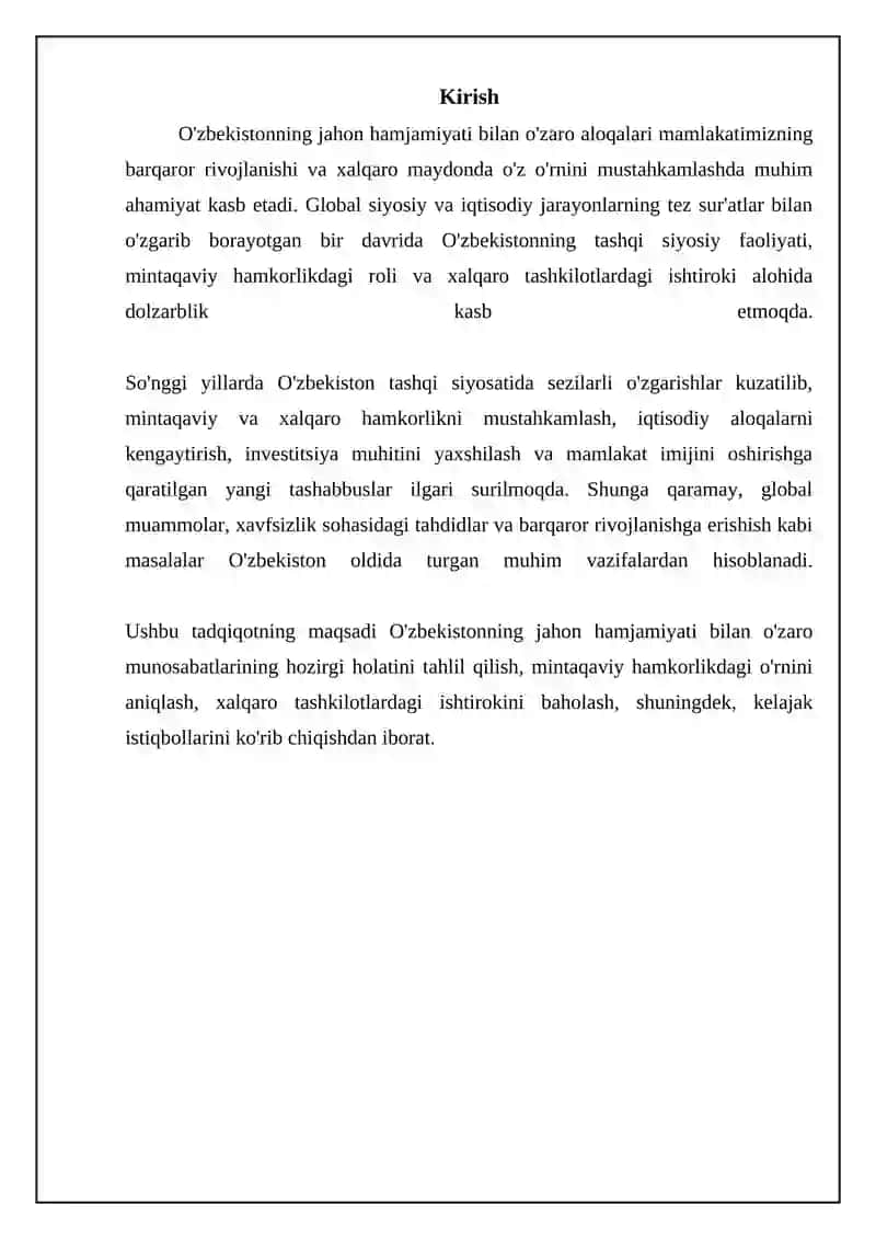 O'zbekiston va jahon hamjamiyati 3