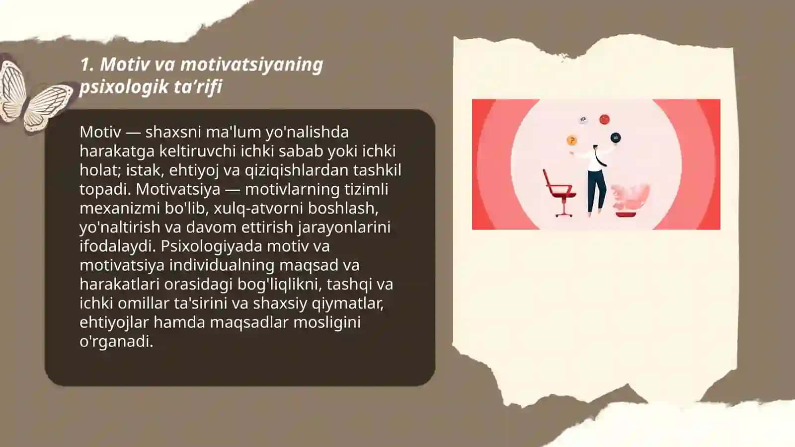 Psixologiyada motiv, motivatsiya, hissiyot, iroda tushunchasi 3