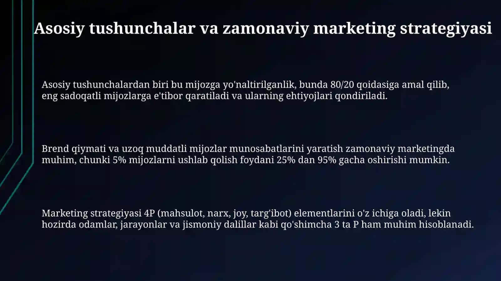 Marketingning zamonaviy konsepsiyalari 3
