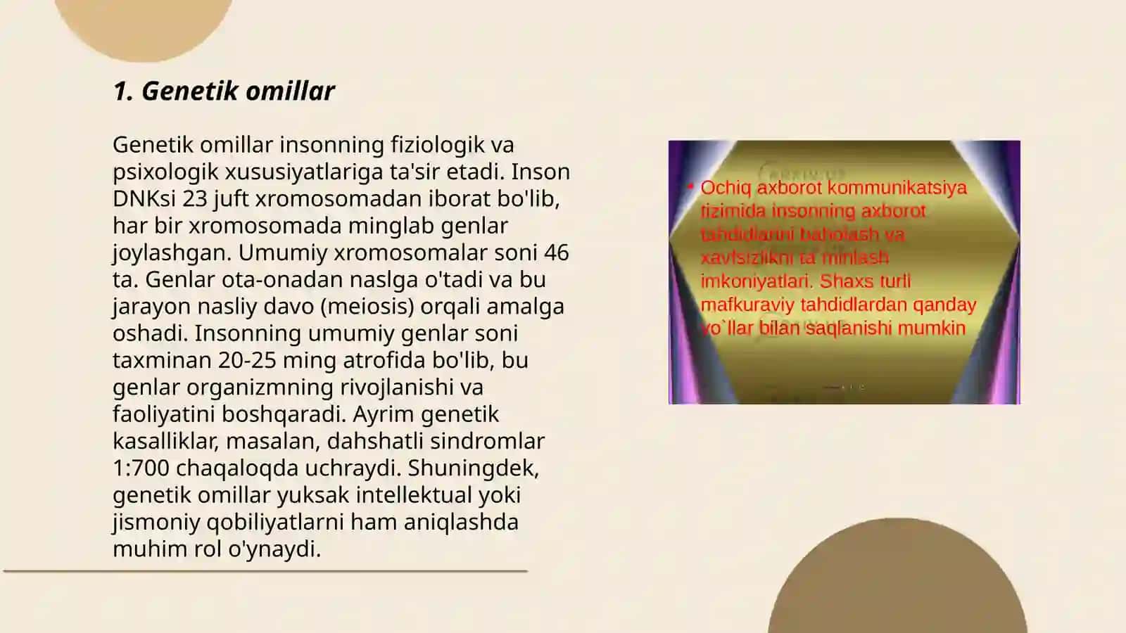 Shaxsga ta'sir etuvchi omillar 3