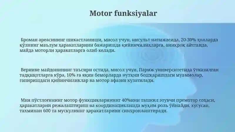 Bosh miyaning tuzilishi va funksiyasi 3