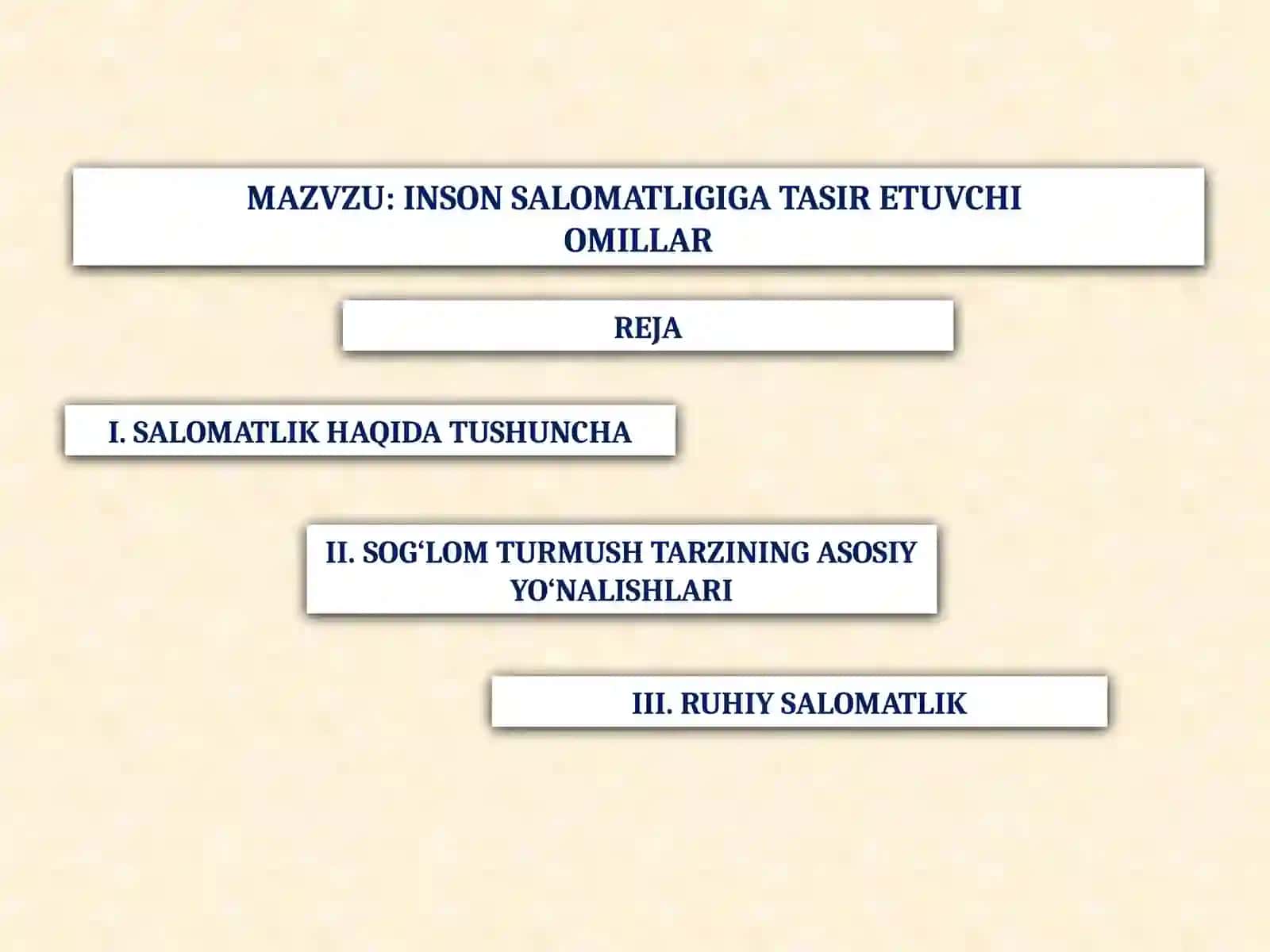 Inson salomatligiga tasir etuvchi omillar 3