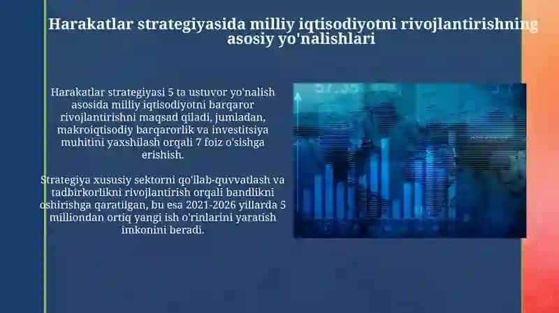 Harakatlar strategiyasida milliy iqtisodiyotni rivojlantirish 3