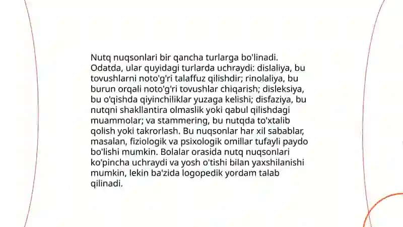 Nutq nuqsoniga ega bolalar idrokining xususiyatlari 3
