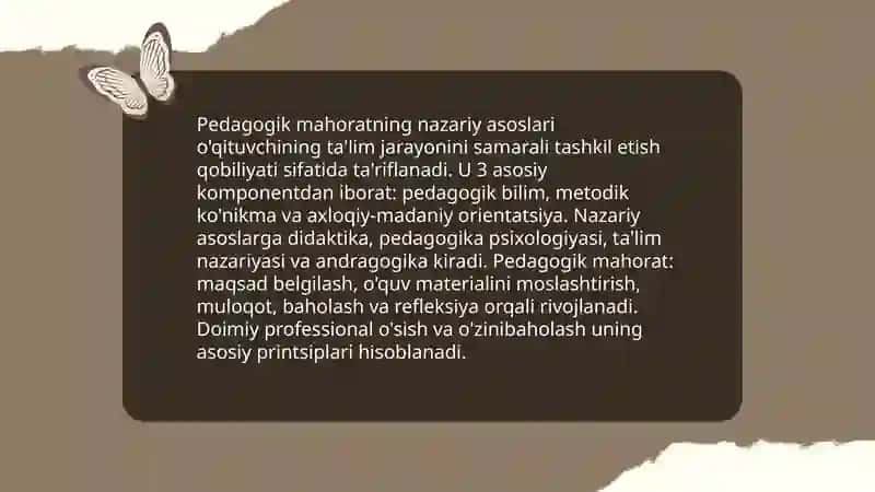 Pedagogik mahorat va kasbiy kompitentlikni rivojlantirish 3