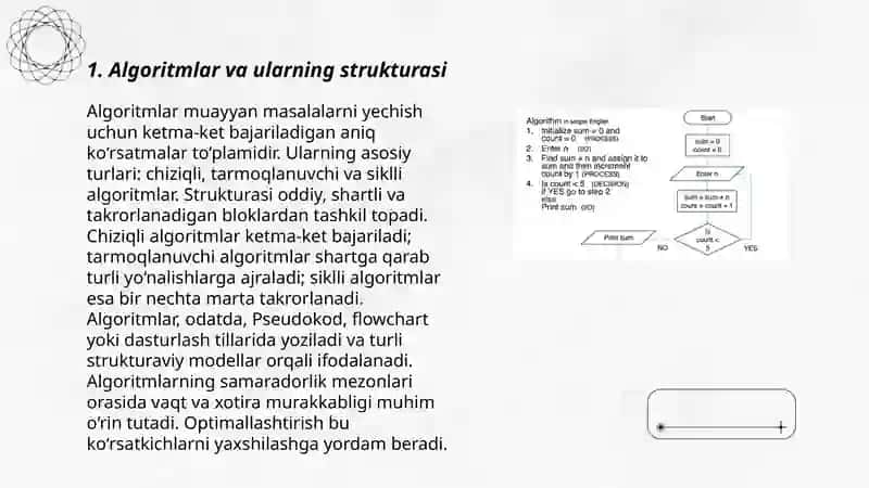 Algoritimlashtirish va dasturlash asoslari 3