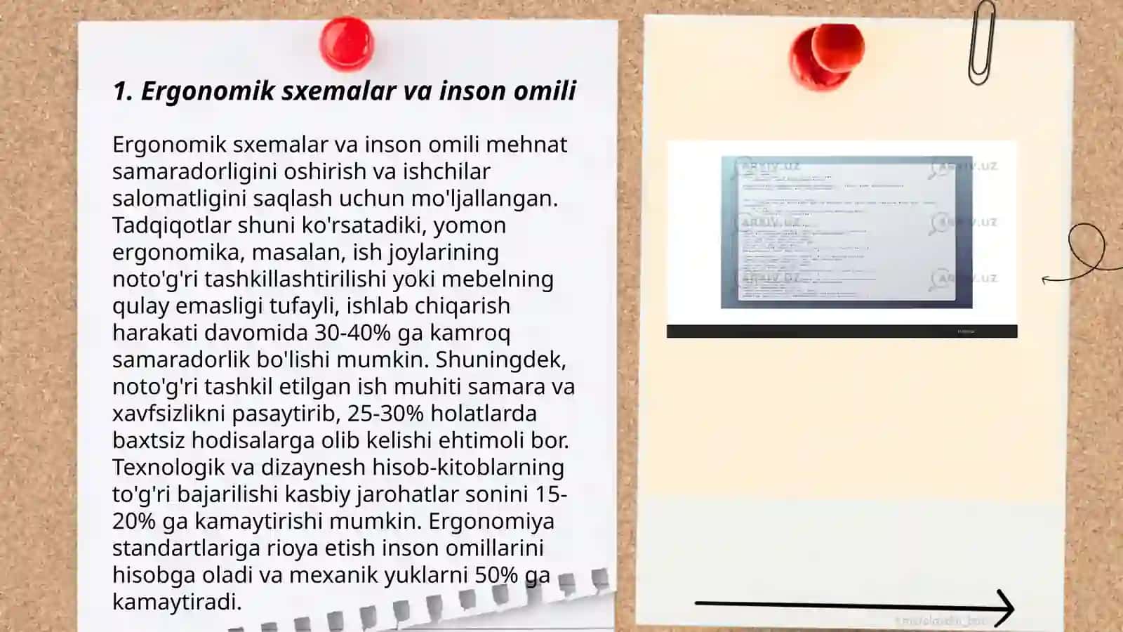 Ergonomik sxemalarini ishlab chiqish 3