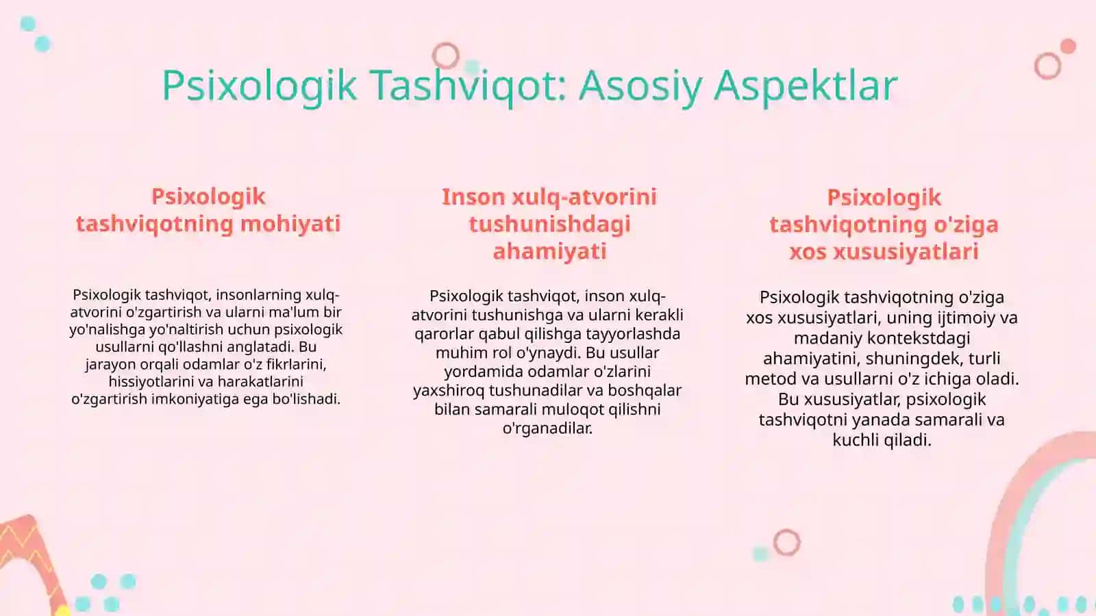 Psixologik tashviqod targ'ibot ishlarining o'ziga xos xususiyatlar 3