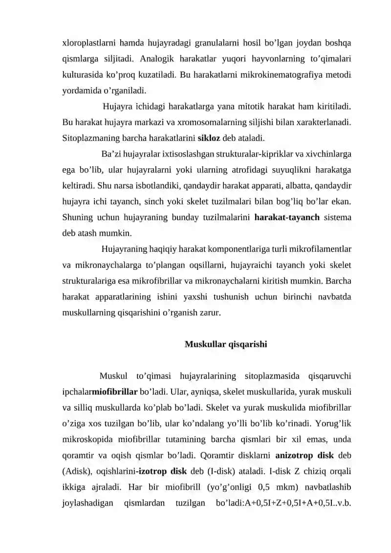 HUJAYRANING TAYANCH-HARAKAT SISTEMASI 3