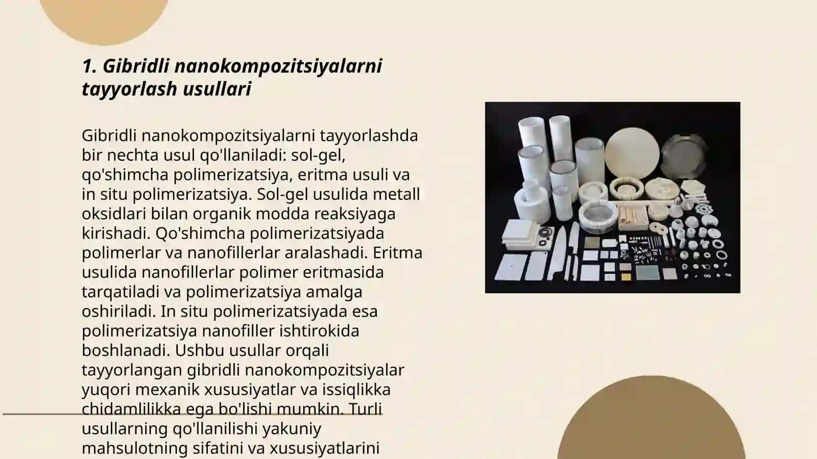 Gibridli nanokompozitsion materiallar 3
