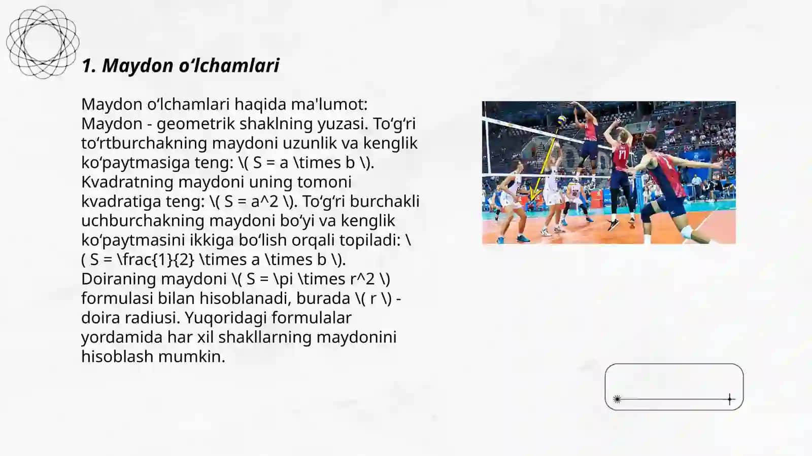 Volleybol sport turida oʻyin qoidalari 3