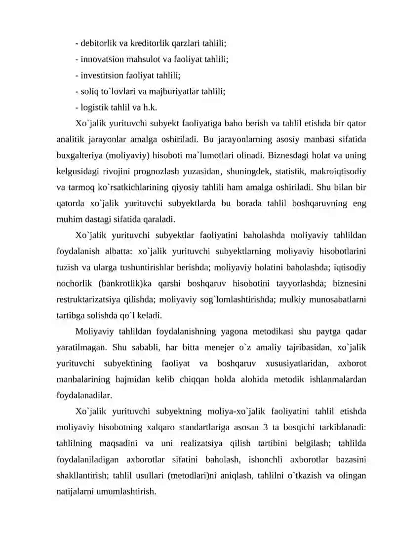 Moliyaviy tahlilni tashkil etish va axborot manbalari 3
