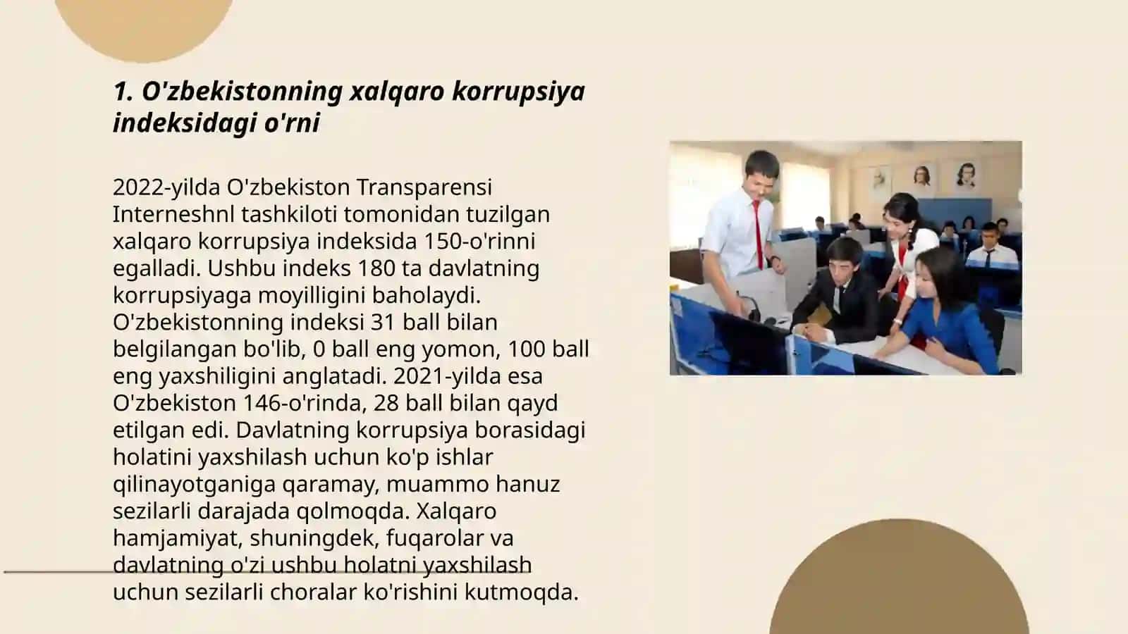 Yangi Oʻzbekistonda ijtimoiy,siyosiy, iqtisodiy,madaniy hayotida roʻy berayotgan oʻzgarishlarning xalqaro reyting va indekslarida aks etishi 3