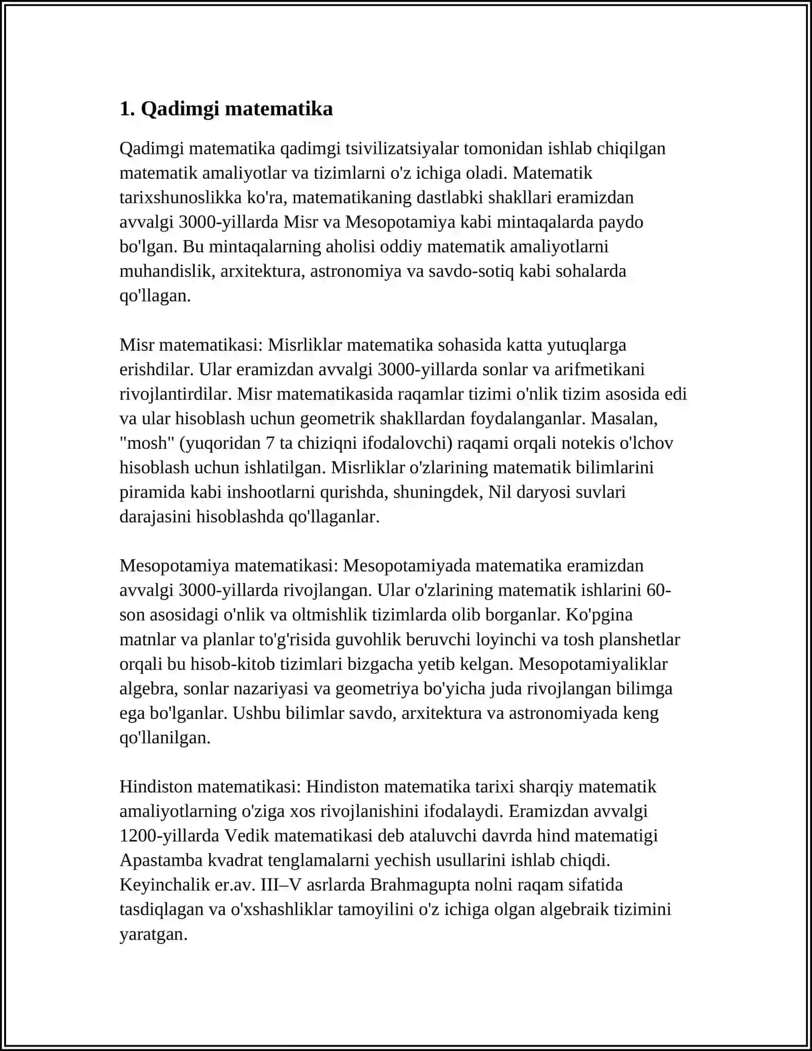 MATEMATIKANING RIVOJLANISH DAVRLARI 3