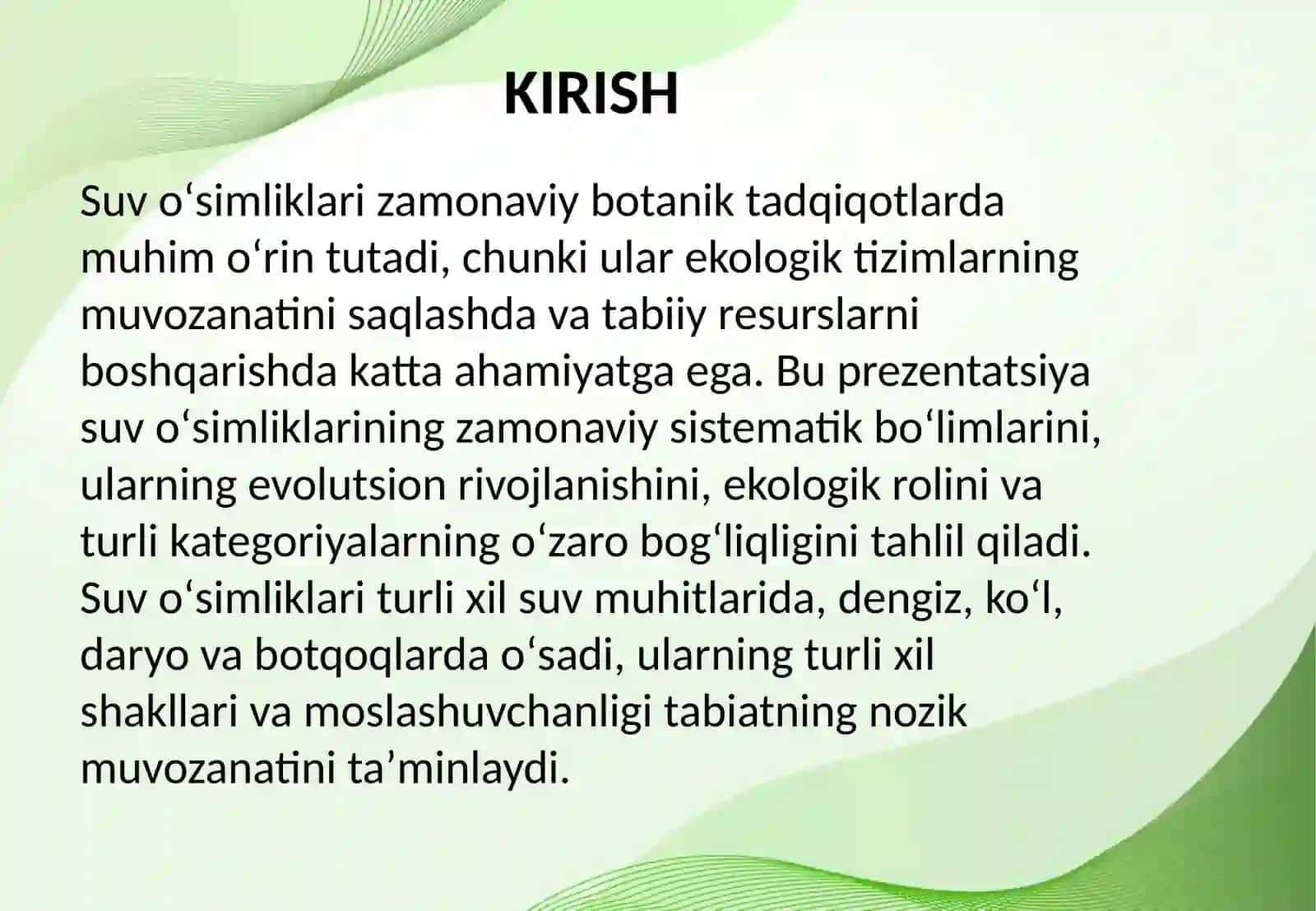 Suvoʻtlarni zamonaviy sistematik boʻlimlari va kategoriyalari 3