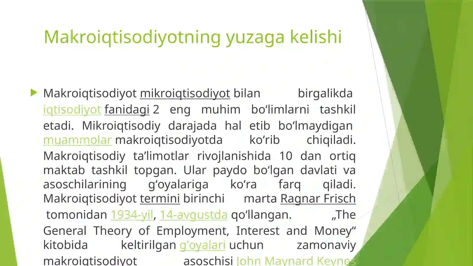 Makroiqtisodiyotning yuzaga kelishi 3
