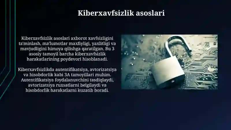 Kiberxavfsizlik asoslari 3