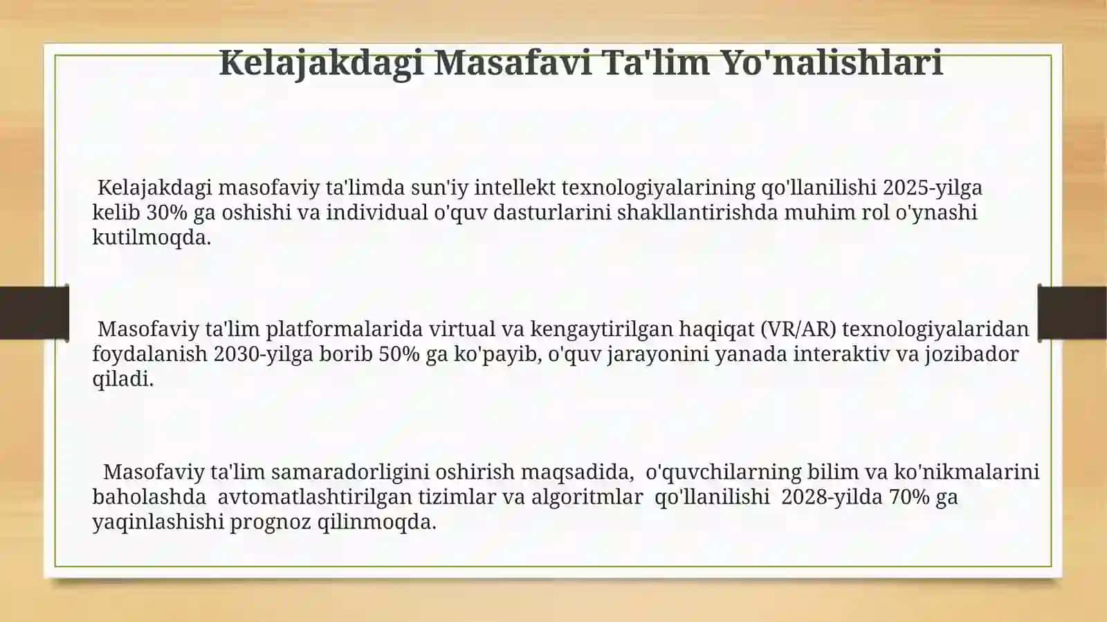 Masafaviy o'qitishning dolbzarbligi 3