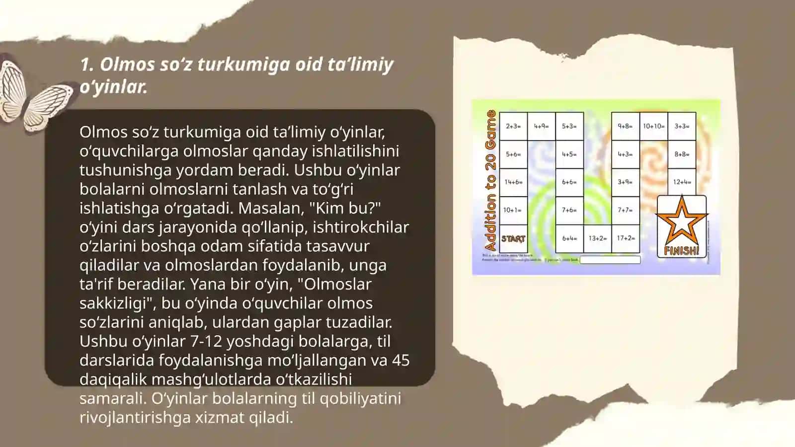 Olmos soʻz turkumini oʻrganishda taʼlimiy oʻyinlardan foydalanish 3