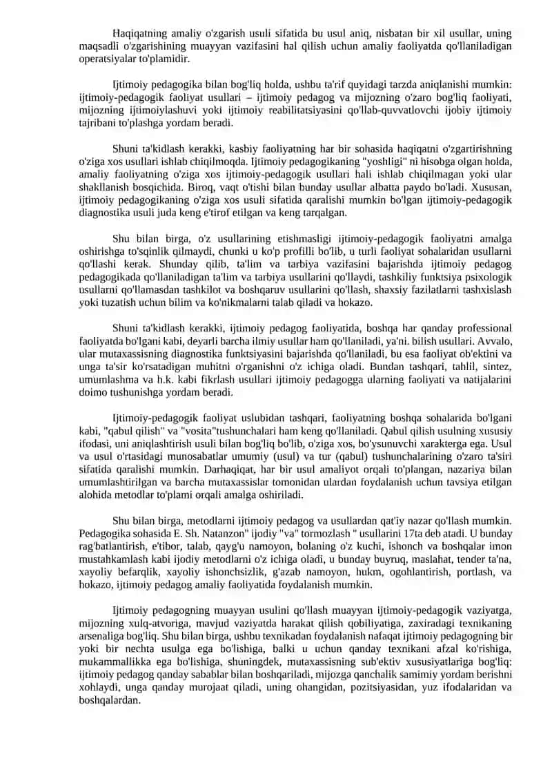 Ijtimoiy-pedagogik faoliyat metodikasi 3