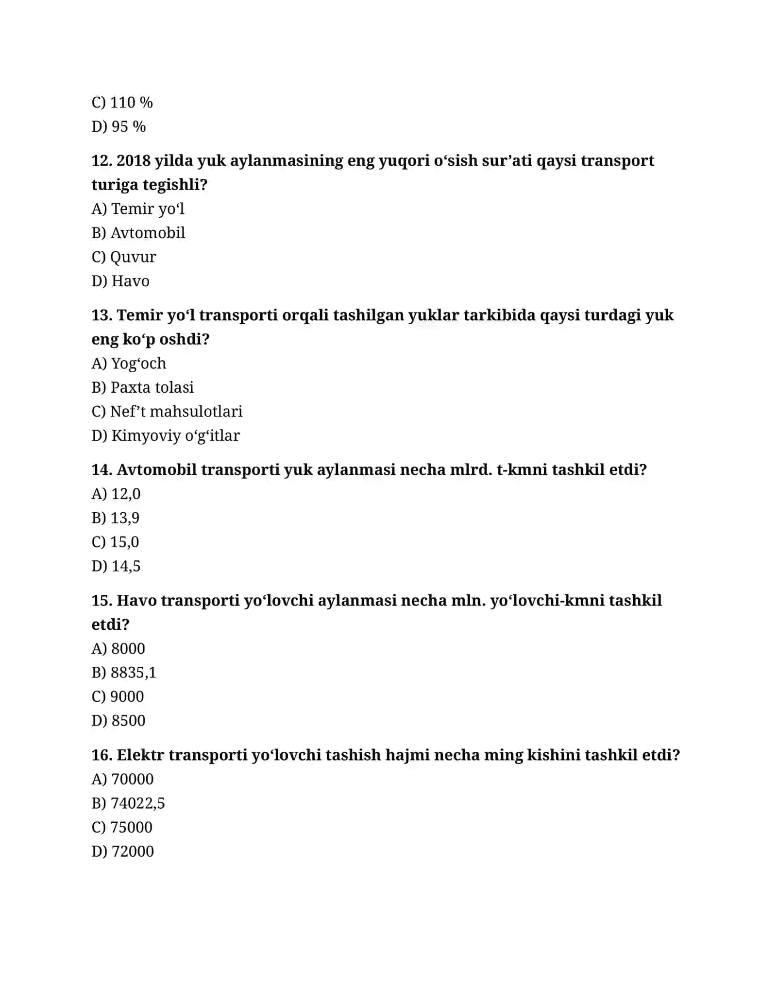 O’zbеkistоn Rеspublikаsidа trаnspоrt хizmаtlаri bоzоrining хоzirgi хоlаti vа uning iqtisоdiy tахlili 3