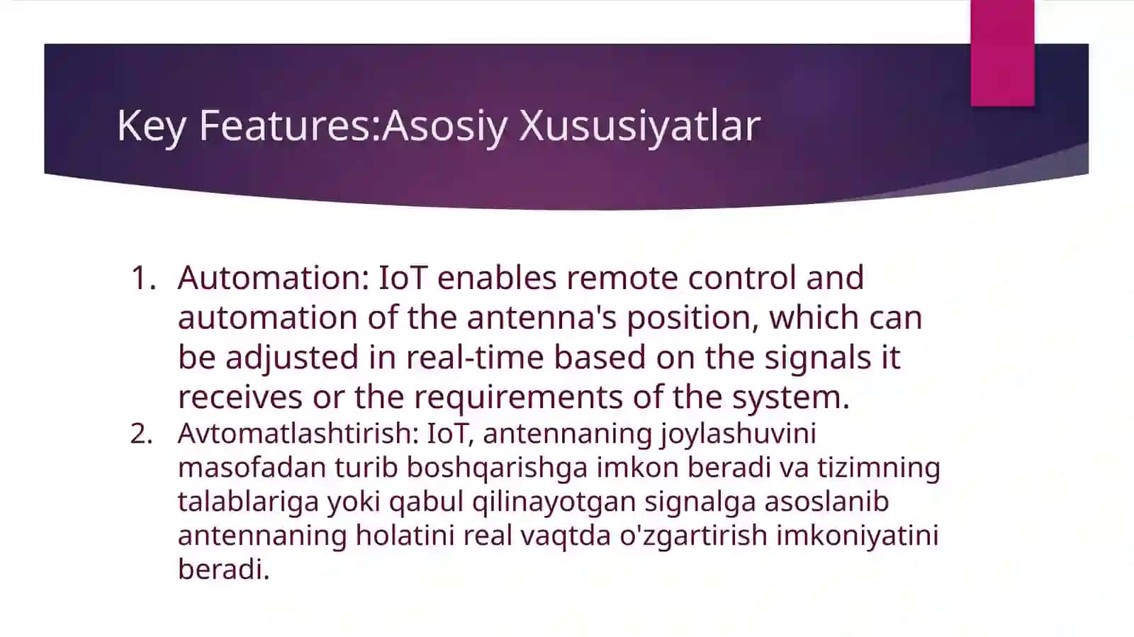 Antena Positioning System using loT 3
