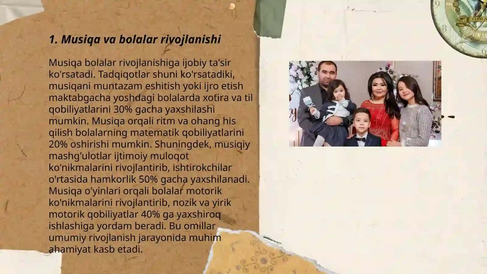 Musiqa va bolalar rivojlanishi 3
