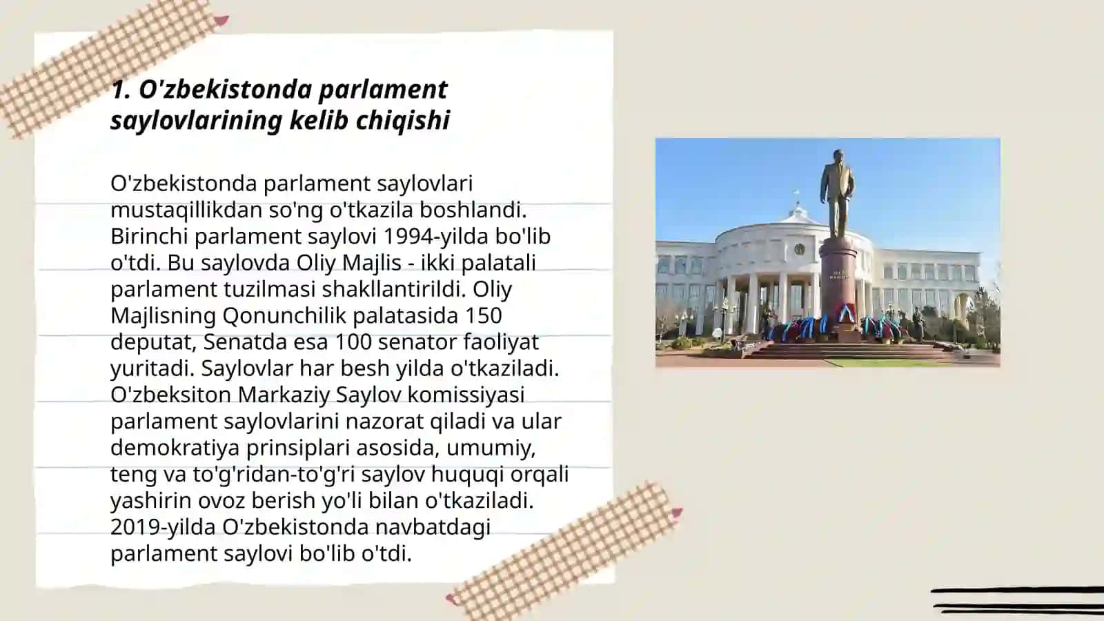 O'zbekistonda parlamentga o'tkazilgan saylov tarixi 3