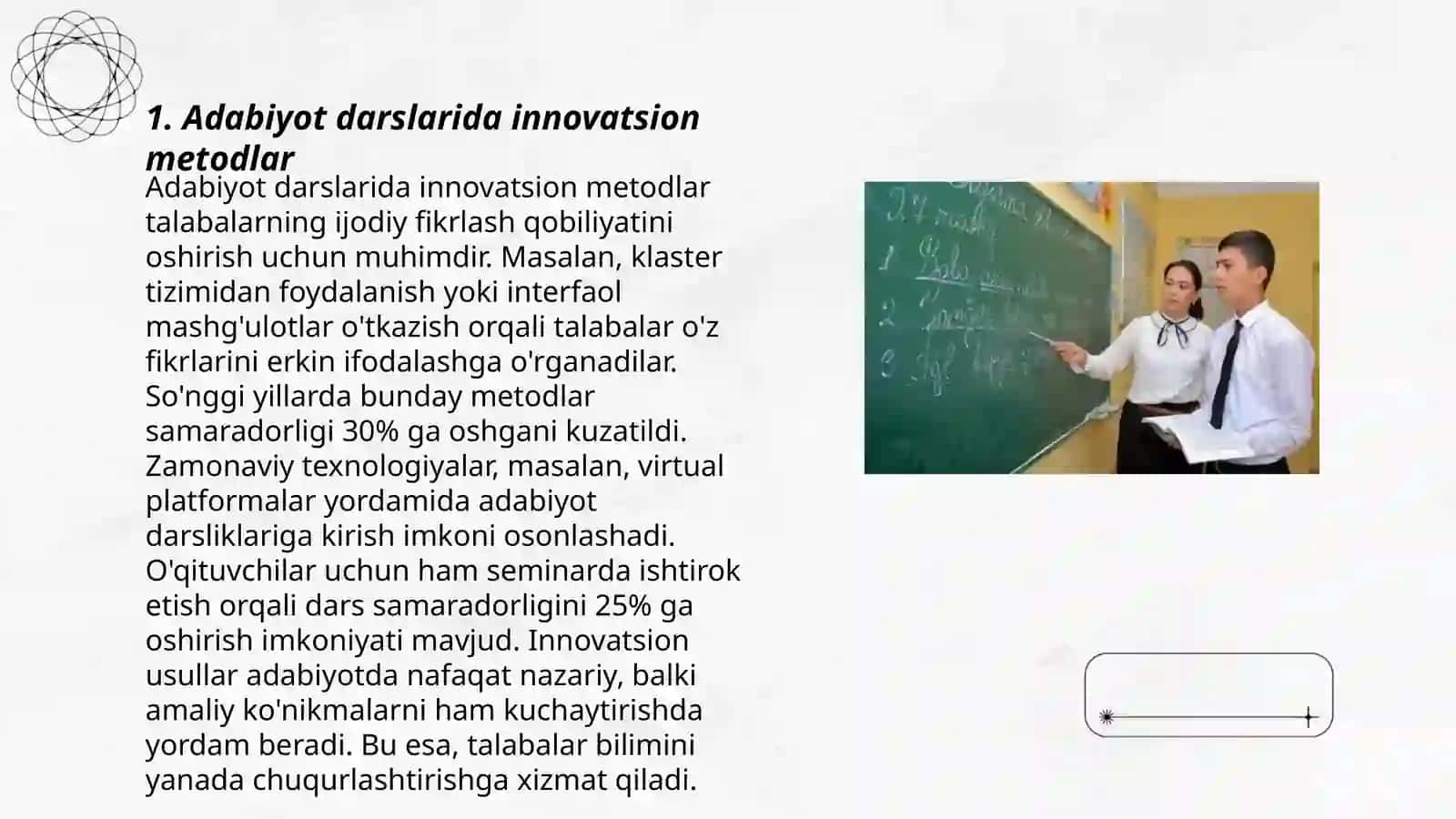 Adabiyotdan sinov darslarini tashkil etish 3