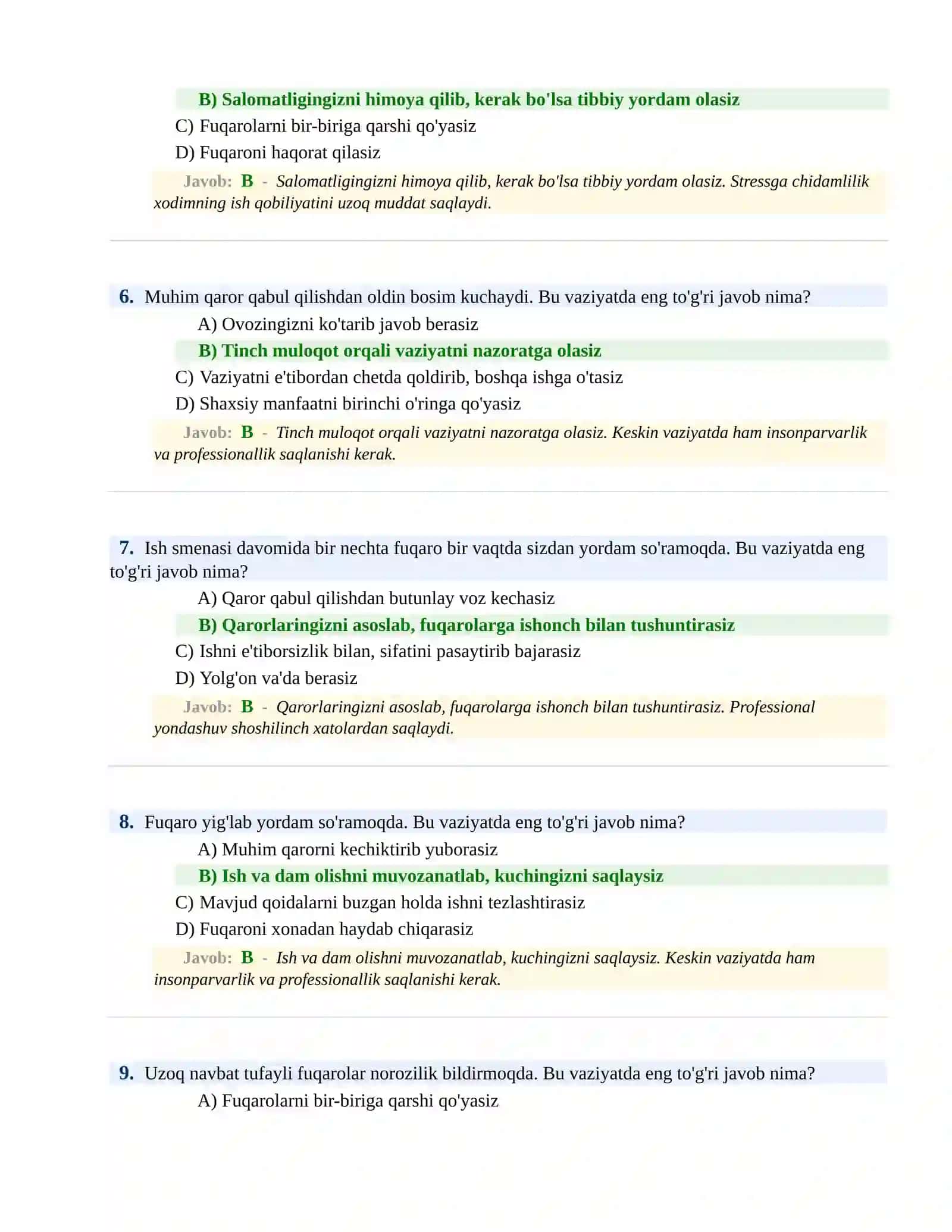 KIRISH PSIXOLOGIK SINOV Testlari 3