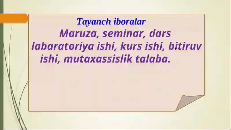 O`quv darslarining turlari va ularning mutaxassislar tayyorlashdagi roli 3