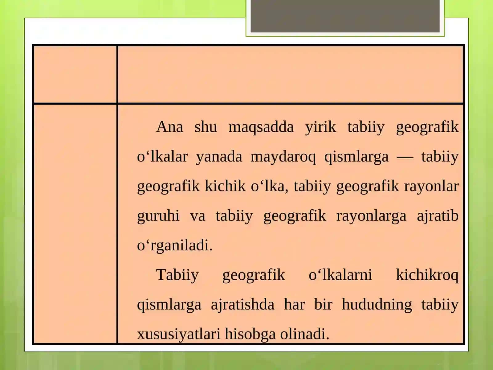Tabiiy geografik rayonlashtirish haqida tushuncha 3
