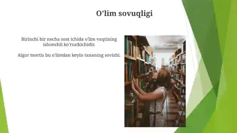 O'lim vaqtini aniqlash 3