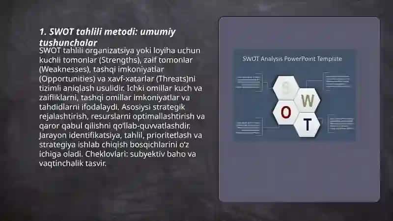 SWOT tahlili metodi 3