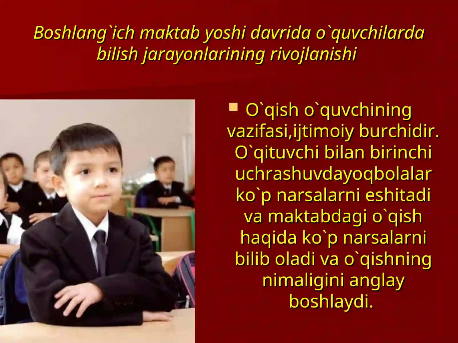 MAKTABGA PSIXOLGIK TAYYORGARLIK MUAMOSI YUZASIDAZN NAZARIY HAMDA AMALIY BILMLARNI SHAKLANTRISH 3