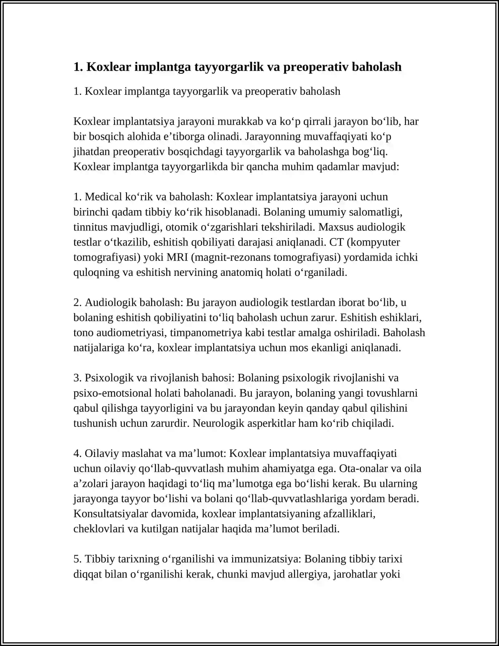 KOXLEAR IMPLANTLI BOLALAR BILAN ISHLASH TAMOYILLARI 3