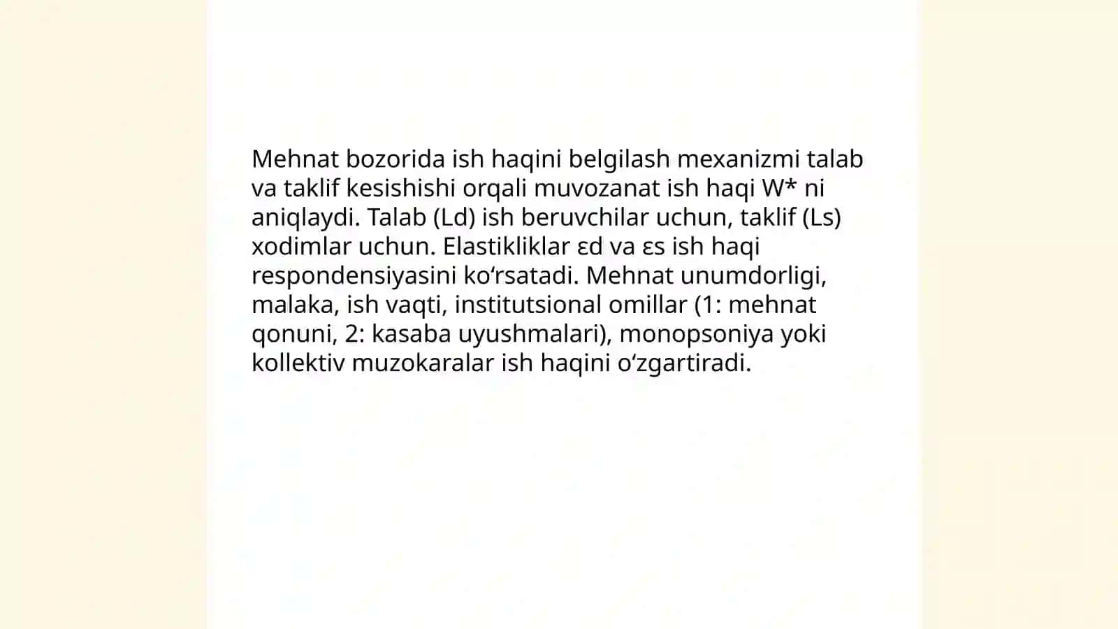 Omilli daromadlar va ish haqinig shakllanishi 3