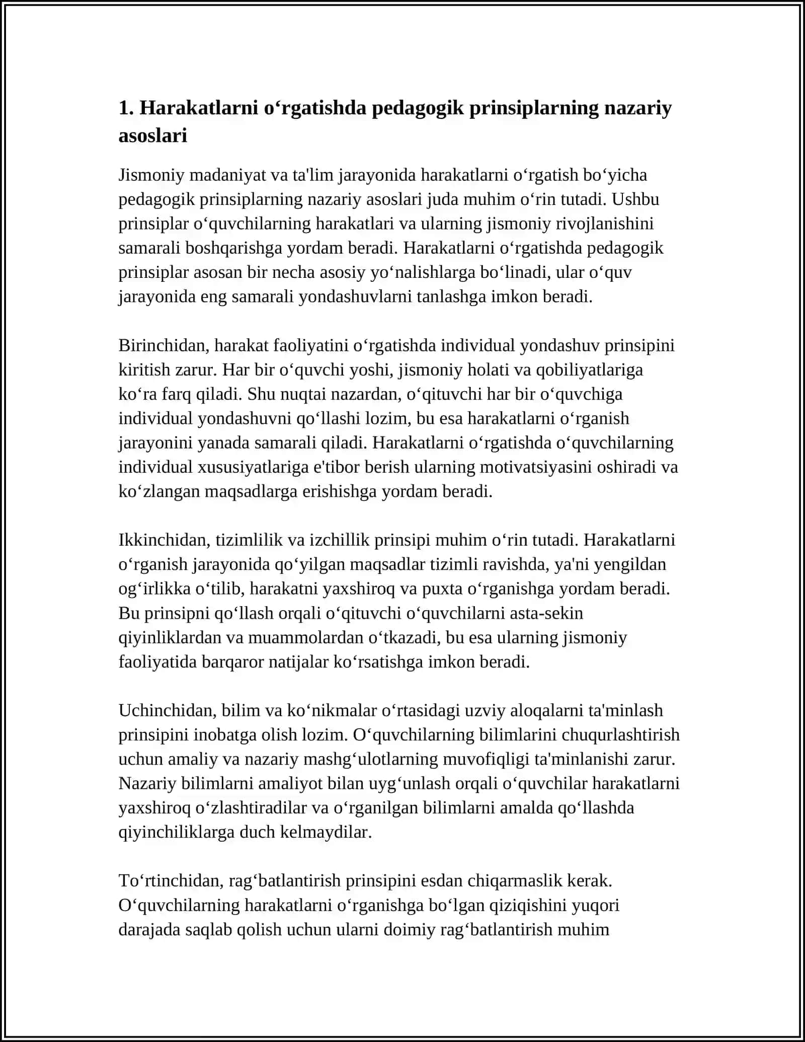 JISMONIY MADANIYAT TA'LIMI JARAYONINING USLUBIY TAMOYILLARI ( PRINSIPLARI) 3