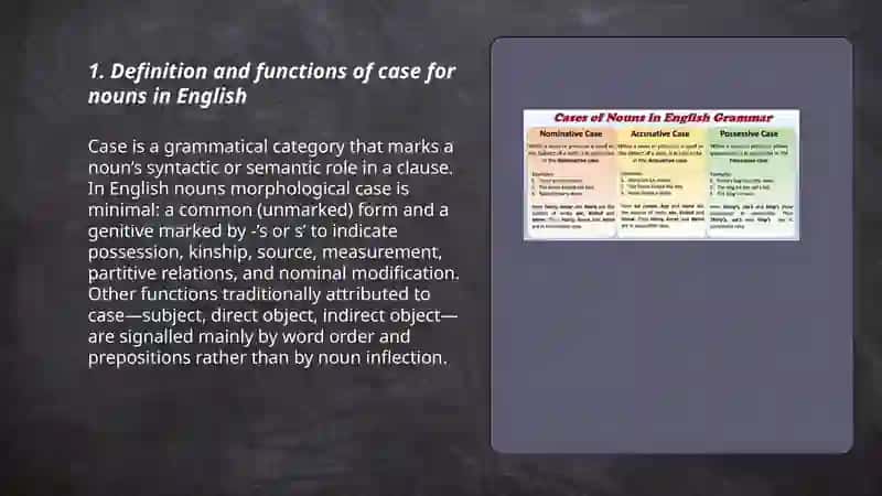 The Grammatical Category Of Case Of Nouns 3