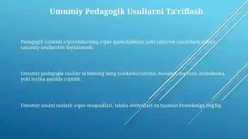 Pedagogik korreksiyada umum tarbiyaviy metodlarni qo'llanilishi yo'llari 3
