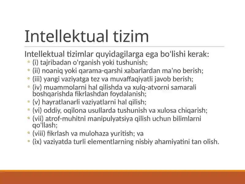 Qaror qabul qilishni qo‘llab-quvvatlashning aqlli tizimlari (iDMSS) 3