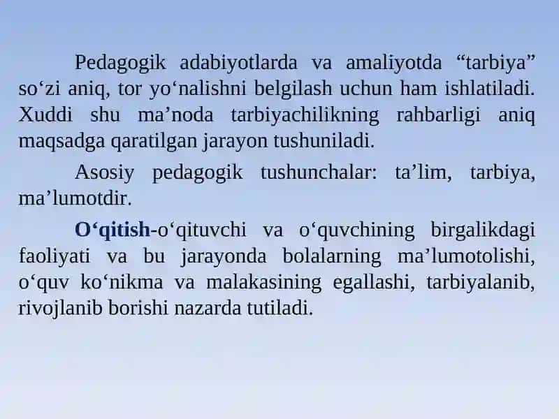 Ta’lim-tarbiya jarayonining mazmuni va mohiyati 3
