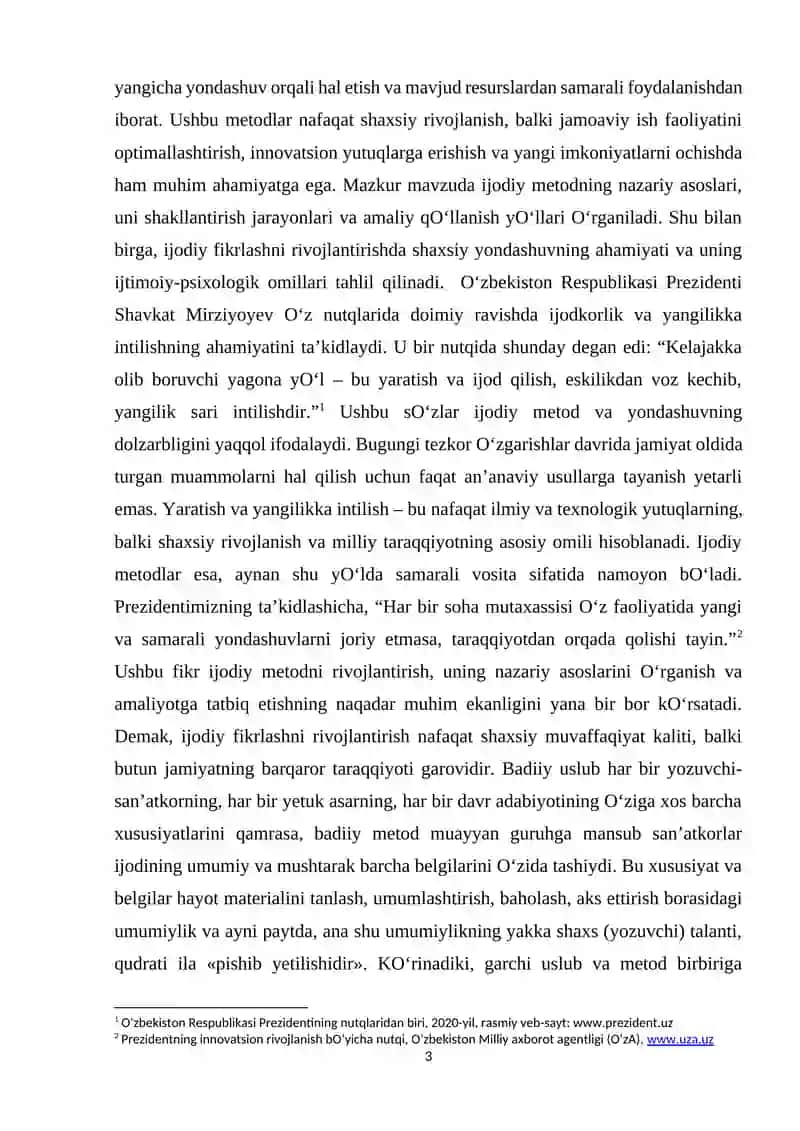 Ijodiy metod masalasi 3